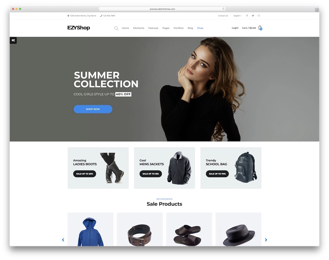 E-commerce template 1